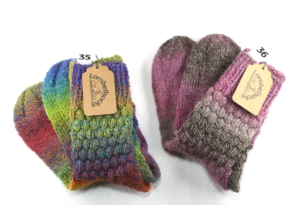 Bunte und Uni-Socken Grösse 38  Nr. 35 - 36